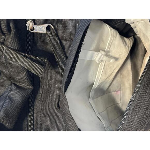 JanSport Black Big Student Backpack with laptop and utility compartments - Picture 4 of 10